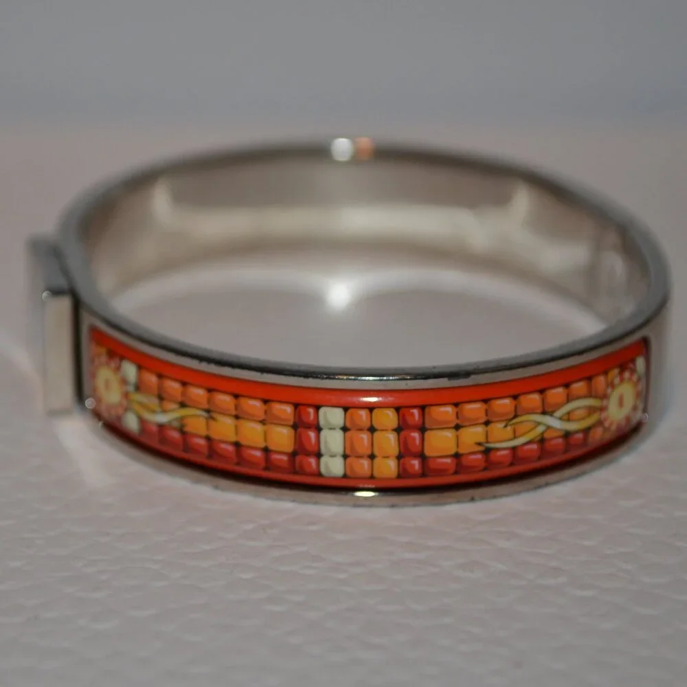 Hermes Paris 1990 Clic Clac Bangle Bracelet